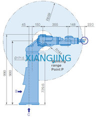 Используемые промышленные роботы руки полезной нагрузки 845mm робота YASKAWA SDA5F 5kg выбора и места